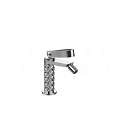 Gessi Pelle Laccetto Смеситель для биде, без донного клапана, излив 10,9 см, цвет: chrome 78368#031