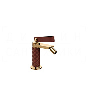 Gessi Pelle Laccetto Смеситель для биде, с д/к, излив 10,9 см, цвет: red cherry/warm Bronze PVD 78467#430