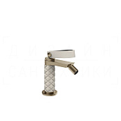 Gessi Pelle Laccetto Смеситель для биде, без д/к, излив 10,9 см, цвет: creme/finox brushed nickel 78468#432