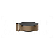 Gessi Pelle Мыльница с керамической чашей, подвесная, цвет: coffee bronze brushed PVD 78501#761