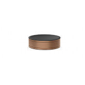 Gessi Pelle Мыльница с керамической чашей, настольный, цвет: copper brushed PVD 78525#708