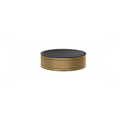 Gessi Pelle Мыльница с керамической чашей, настольный, цвет: deep bronze brushed PVD 78525#791
