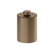Gessi Pelle Корзина для мусора напольная 6 л, с крышкой, цвет: coffee bronze brushed PVD 78590#761