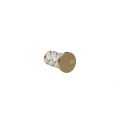 Gessi Pelle Крючок для полотенец одинарный, подвесной, цвет: creme/deep bronze brushed PVD 78621#448