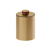 Gessi Pelle Корзина для мусора напольная 6 л, с крышкой, цвет: red cherry/warm bronze brushed PVD 78690#431