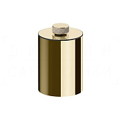 Gessi Pelle Корзина для мусора напольная 6 л, с крышкой, цвет: creme/brass PVD 78690#434
