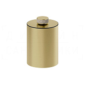 Gessi Pelle Корзина для мусора напольная 6 л, с крышкой, цвет: creme/brushed brass PVD 78690#435