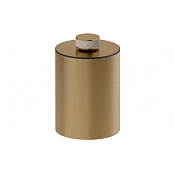 Gessi Pelle Корзина для мусора напольная 6 л, с крышкой, цвет: creme/deep bronze brushed PVD 78690#448