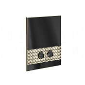 Gessi Pelle Кнопка смыва для инсталляции Geberit, 2 режима, латунь, цвет: nickel PVD 78811#720
