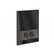 Gessi Pelle Кнопка смыва для инсталляции Geberit, 2 режима, латунь, цвет: black metal brushed PVD 78815#707
