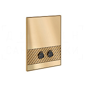 Gessi Pelle Кнопка смыва для инсталляции Geberit, 2 режима, латунь, цвет: warm bronze brushed PVD 78815#726