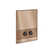 Gessi Pelle Кнопка смыва для инсталляции Tece, 2 режима, латунь, цвет: copper brushed PVD 78817#708