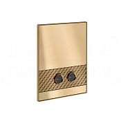 Gessi Pelle Кнопка смыва для инсталляции Tece, 2 режима, латунь, цвет: deep bronze brushed PVD 78817#791