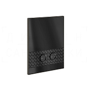 Gessi Pelle Кнопка смыва для инсталляции Tece, 2 режима, латунь, цвет: nero/black metal brushed PVD 78917#440
