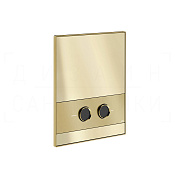 Gessi Perle Кнопка смыва для инсталляции Geberit, 2 режима, латунь, цвет: brushed brass PVD 56411#727