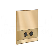 Gessi Perle Кнопка смыва для инсталляции Tece, 2 режима, латунь, цвет: warm bronze brushed PVD 56417#726
