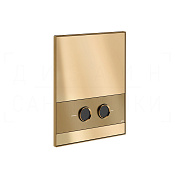 Gessi Perle Кнопка смыва для инсталляции Tece, 2 режима, латунь, цвет: deep bronze brushed PVD 56417#791