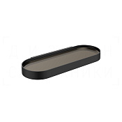 Gessi Perle Полка металлическая 34x13,5 см, подвесная, цвет: matte black 56861#299
