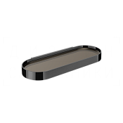 Gessi Perle Полка металлическая 34x13,5 см, подвесная, цвет: black metal PVD 56861#706