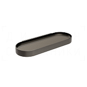 Gessi Perle Полка металлическая 34x13,5 см, подвесная, цвет: black metal brushed PVD 56861#707