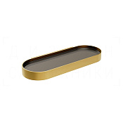 Gessi Perle Полка металлическая 34x13,5 см, подвесная, цвет: gold brushed 56861#716