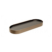 Gessi Perle Полка металлическая 34x13,5 см, подвесная, цвет: coffee bronze brushed PVD 56861#761