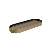 Gessi Perle Полка металлическая 34x13,5 см, подвесная, цвет: deep bronze brushed PVD 56861#791
