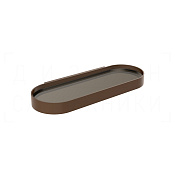 Gessi Perle Полка металлическая 34x13,5 см, подвесная, цвет: dark bronze 56861#845