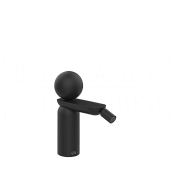 Gessi Perle Смеситель для биде, с донным клапаном, излив 12,1 см, цвет: matte black 74067#299
