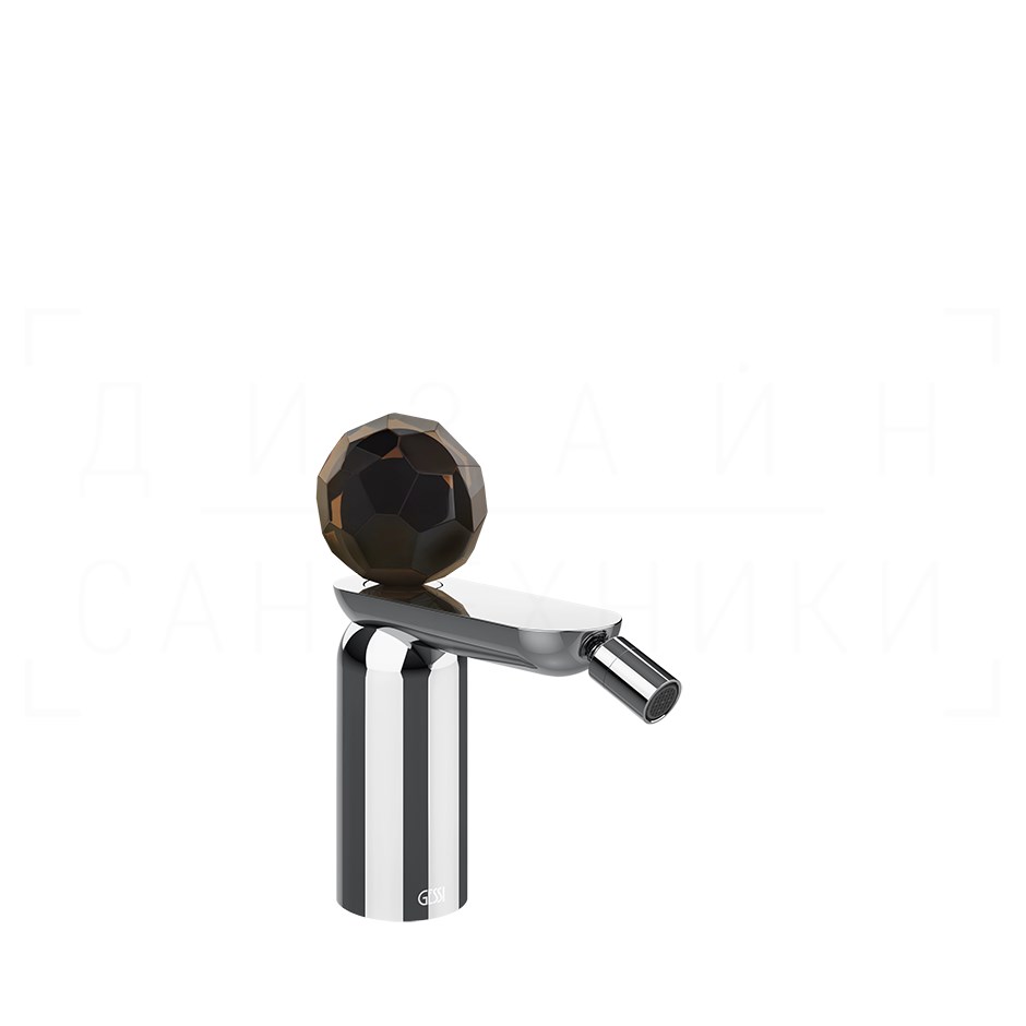Gessi Perle Смеситель для биде, с донным клапаном, излив 12,1 см, цвет: chrome 74267#031