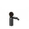 Gessi Perle Смеситель для биде, без донного клапана, излив 12,1 см, цвет: black metal PVD 74268#706