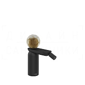 Gessi Perle Смеситель для биде, с донным клапаном, излив 12,1 см, цвет: matte black 74467#299