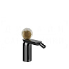 Gessi Perle Смеситель для биде, с донным клапаном, излив 12,1 см, цвет: black metal PVD 74467#706