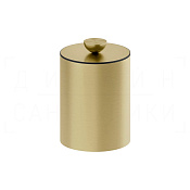 Gessi Perle Корзина для мусора напольная 6 л, с крышкой, цвет: brushed brass PVD 74590#727