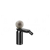 Gessi Perle Смеситель для биде, без донного клапана, излив 12,1 см, цвет: black metal PVD 74668#706