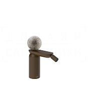 Gessi Perle Смеситель для биде, без донного клапана, излив 12,1 см, цвет: dark bronze 74668#845