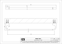 Gessi Perle Полотенцедержатель 48,5 см, подвесной, цвет: chrome 74912#031