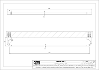 Gessi Perle Полотенцедержатель 63,5 см, подвесной, цвет: chrome 74914#031