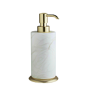 3SC Baster Дозатор для жидкого мыла, настольный, композитная колба, цвет: polished satin gold BT01DABGDS