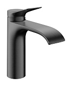 Hansgrohe Vivenis Смеситель для раковины, с д/к, излив 14,6 см, цвет: шлифованный черный хром 75023340