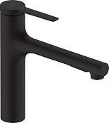 Hansgrohe Zesis M33 Смеситель для кухни с выдвижным изливом, цвет: матовый черный 74822670