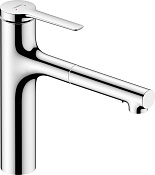 Hansgrohe Zesis M33 Смеситель для кухни с выдвижным изливом, цвет: хром 74823000
