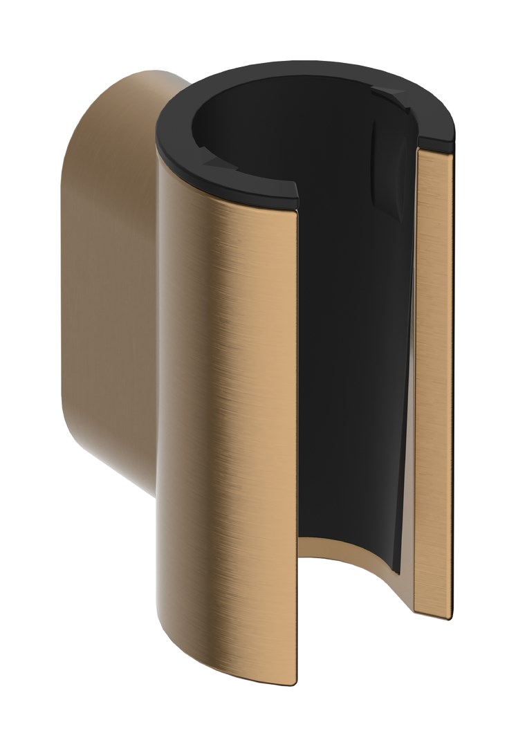 Hansgrohe Держатель для ручного душа, настенный, цвет: шлифованная бронза 28885140