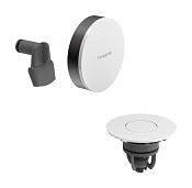 Hansgrohe Exafill Внешняя часть слива-перелива на ванну с наполнением, д/к, цвет: шлиф. черный хром 58119340