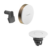Hansgrohe Exafill Внешняя часть слива-перелива на ванну с наполнением, д/к, цвет: шлифованная бронза 58119140