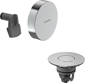 Hansgrohe Exafill Внешняя часть слива-перелива на ванну с наполнением, д/к push-open, цвет: хром 58131000