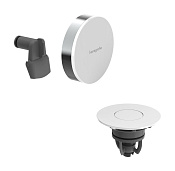 Hansgrohe Exafill Внешняя часть слива-перелива на ванну с наполнением, д/к push-open, цвет: хром 58119000