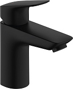 Hansgrohe Logis Смеситель для раковины, с донным клапаном, излив 10,8 см, цвет: матовый черный 71171670