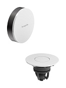 Hansgrohe Flexaplus Внешняя часть слива-перелива на ванну с д/к push-open, цвет: шлифов. черный хром 58187340