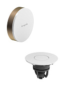 Hansgrohe Flexaplus Внешняя часть слива-перелива на ванну с д/к push-open, цвет: шлифованная бронза 58187140
